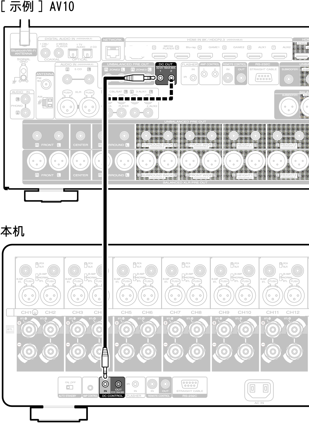 Conne DC IN AMP10